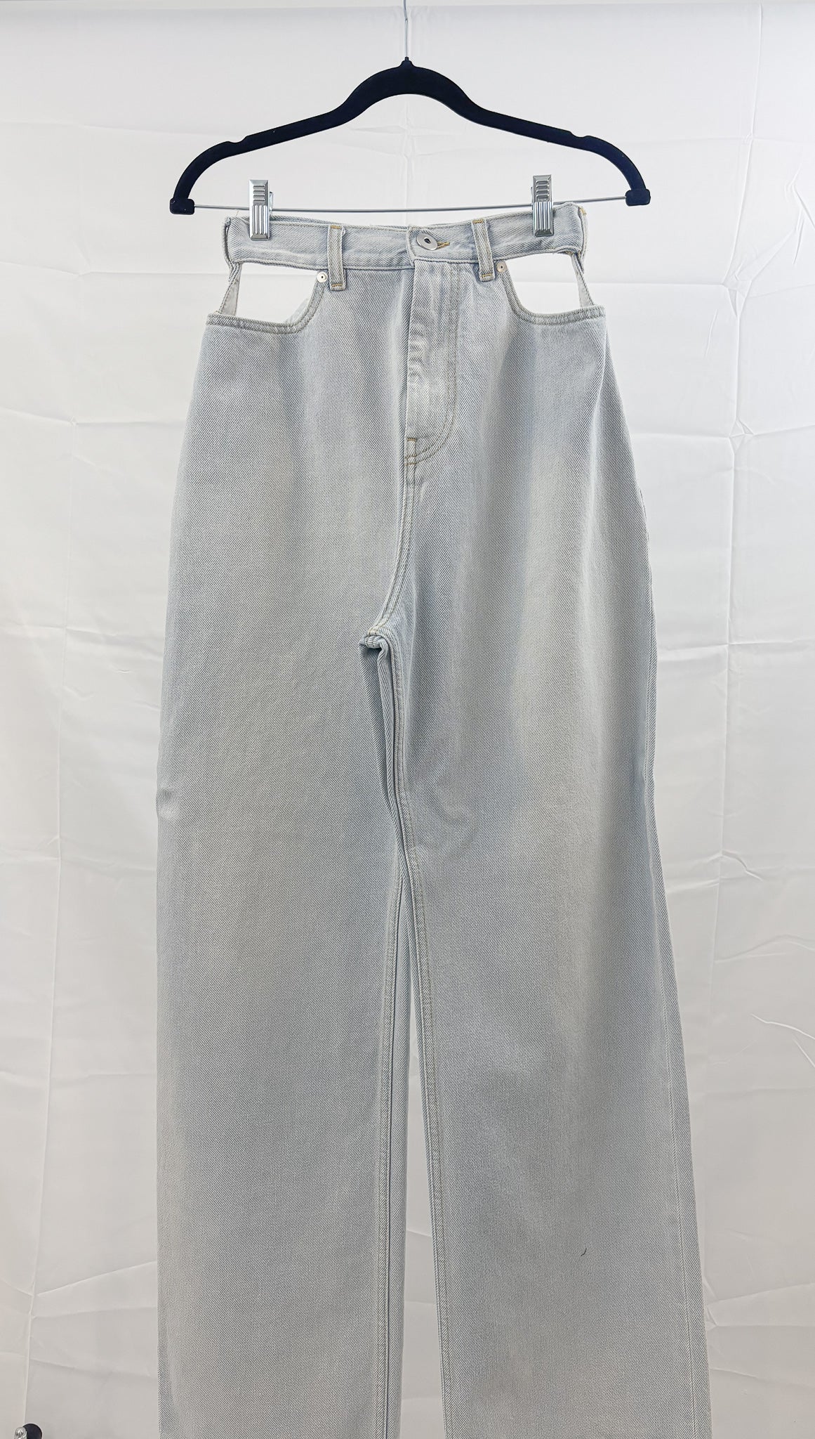 Maison Margiela Cut-Out Slash Detail Jean