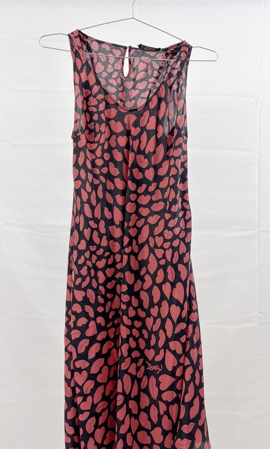 2011 YSL Yves Saint Laurent Edition 24 Lip Print Dress