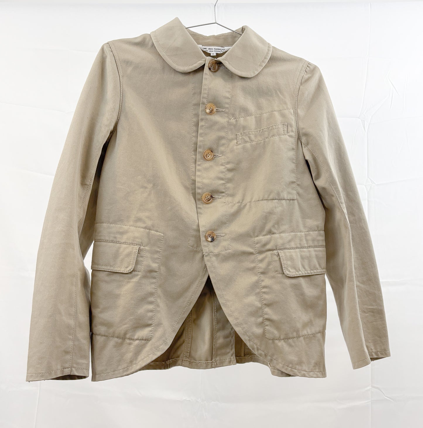 Comme des Garcon des Garcon Khaki Cotton Twill Blazer
