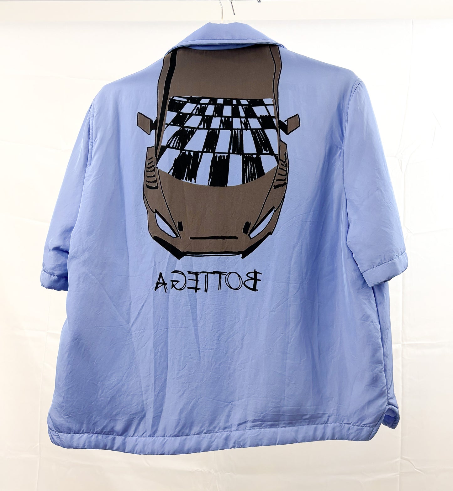 Bottega Veneta Car Print Bowling Shirt
