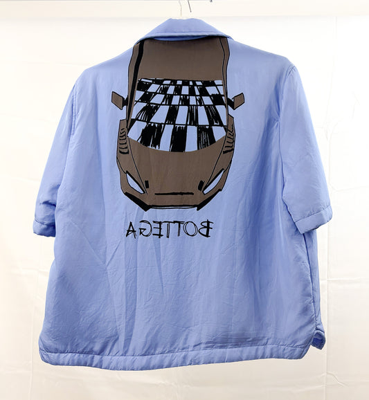 Bottega Veneta Car Print Bowling Shirt