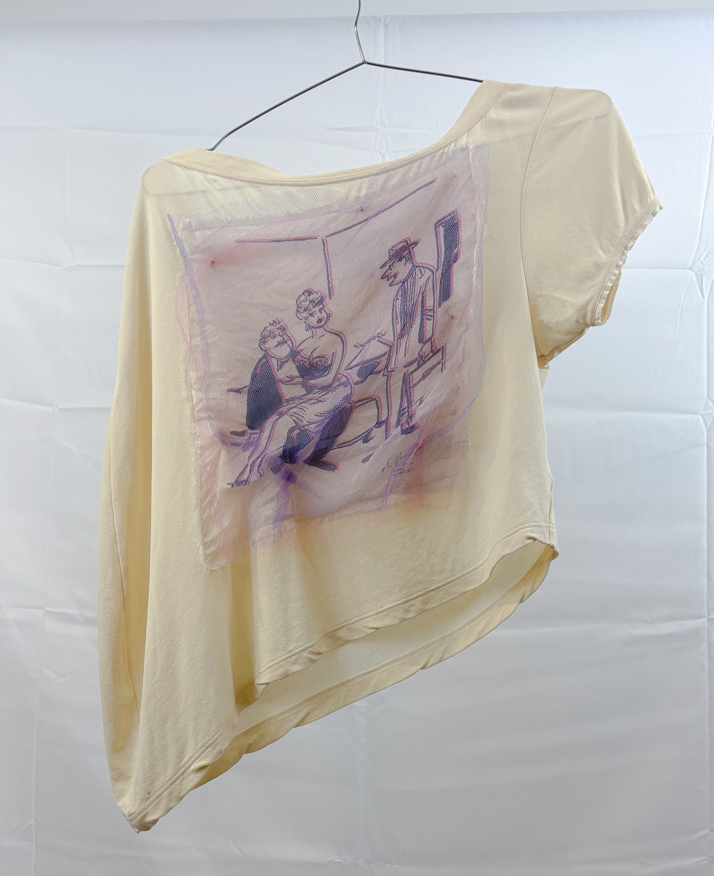 2008 Runway Louis Vuitton One Sleeve T-Shirt