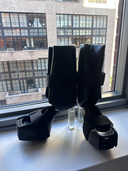 Rick Owens Black Open Splint Kiss Boots