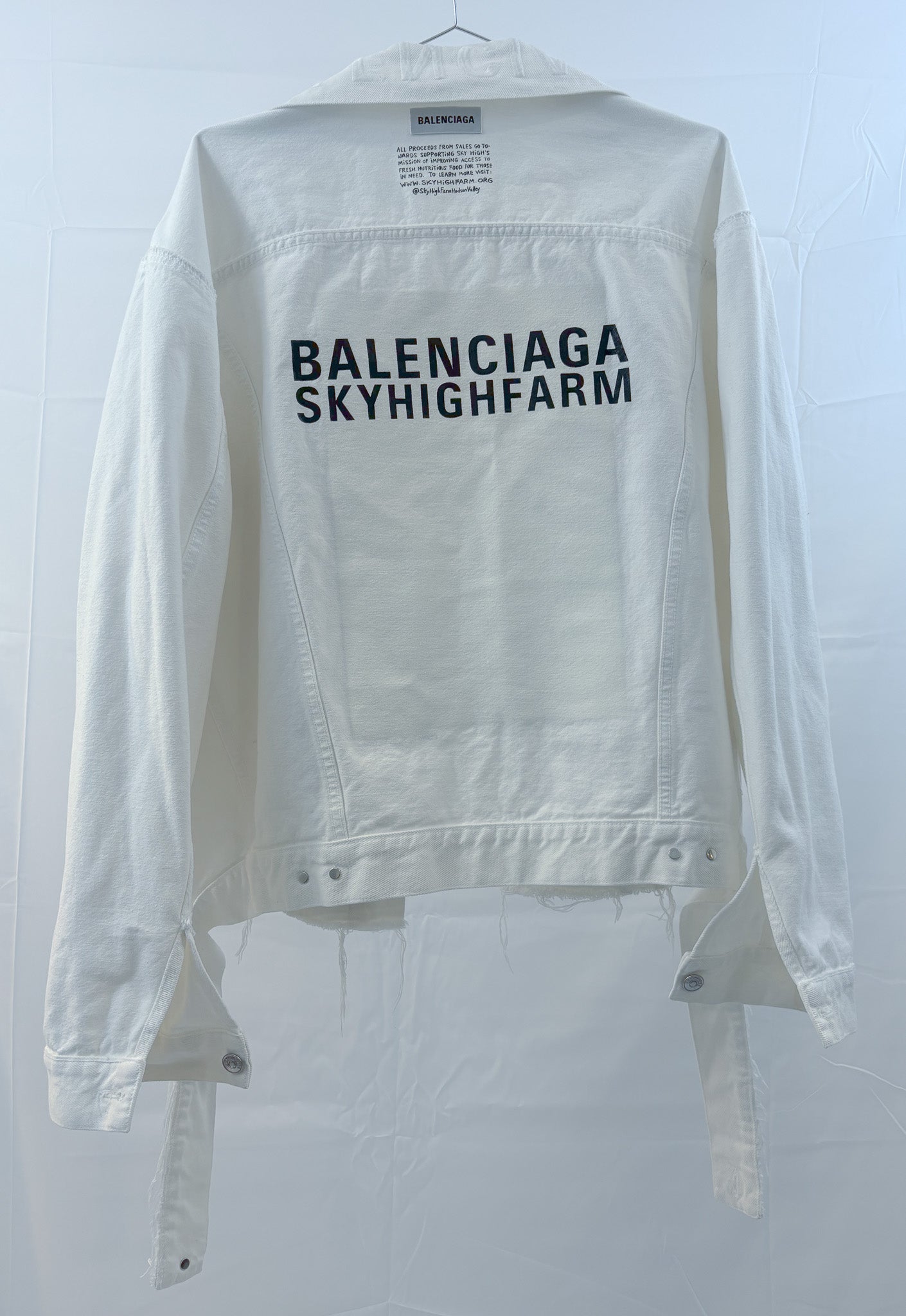 2022 Balenciaga X Sky High Farm Denim Jacket